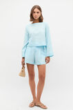 Linen Boat Neck Top  Skyway  hi-res