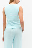 Stripe Textured Shell Top  Skyway Stripe  hi-res