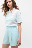 Textured Stripe Polo  Skyway Stripe  hi-res