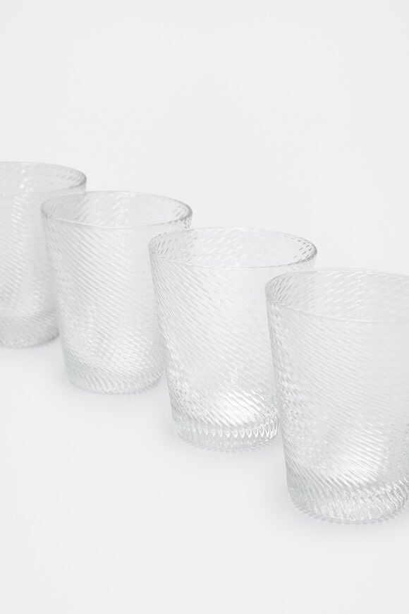 Selene Tumbler Set of 4  Clear Selene Tumbler Set of 4  Clear  hi-res