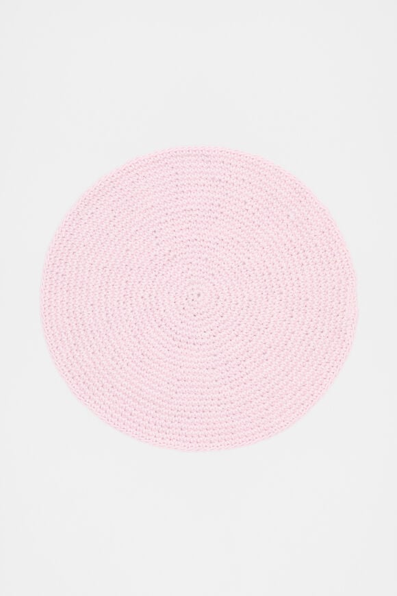 Alyra Crochet Placemat Set of 4  Fairy Floss Alyra Crochet Placemat Set of 4  Fairy Floss  hi-res