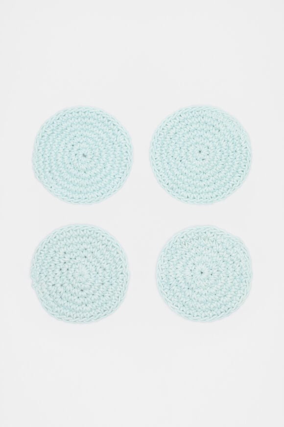 Alyra Crochet Coaster Set of 4  Skyway Alyra Crochet Coaster Set of 4  Skyway  hi-res