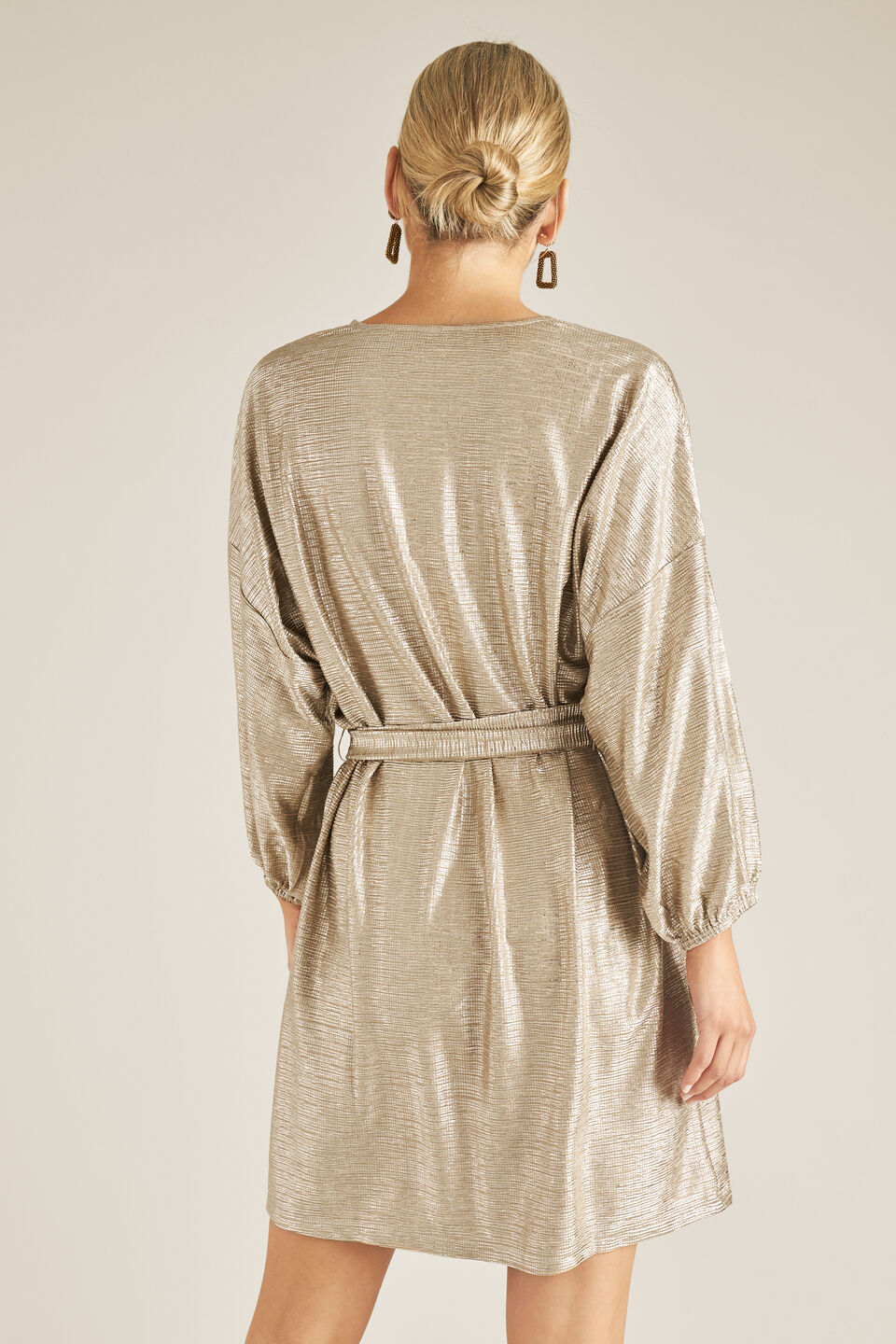 Cracked Metallic Dress  