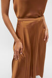 Satin Circle Skirt  Cinnamon Spice  hi-res