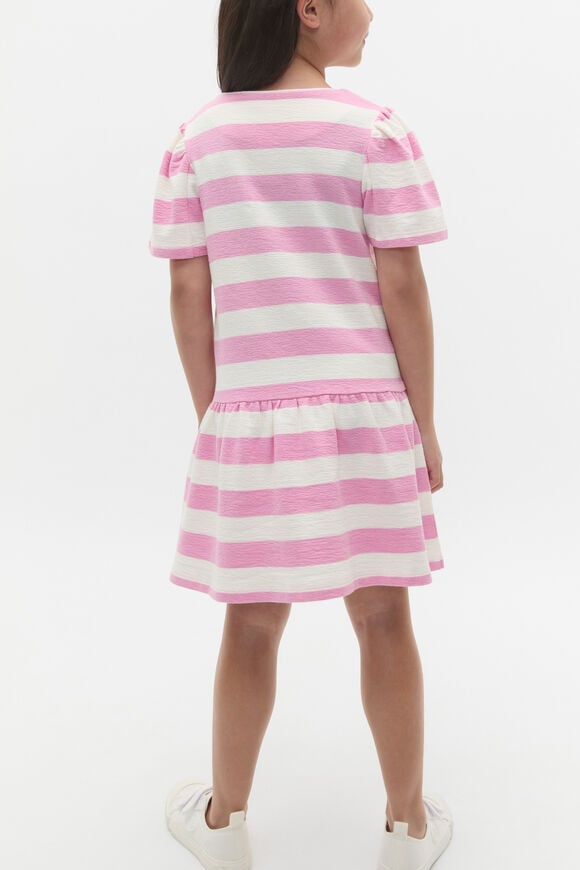 Stripe Logo Dress  Candy Pink Stripe Logo Dress  Candy Pink  hi-res