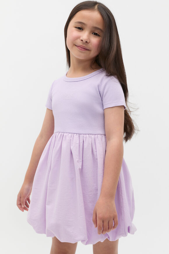 Spliced Logo Dress  Lavender Spliced Logo Dress  Lavender  hi-res