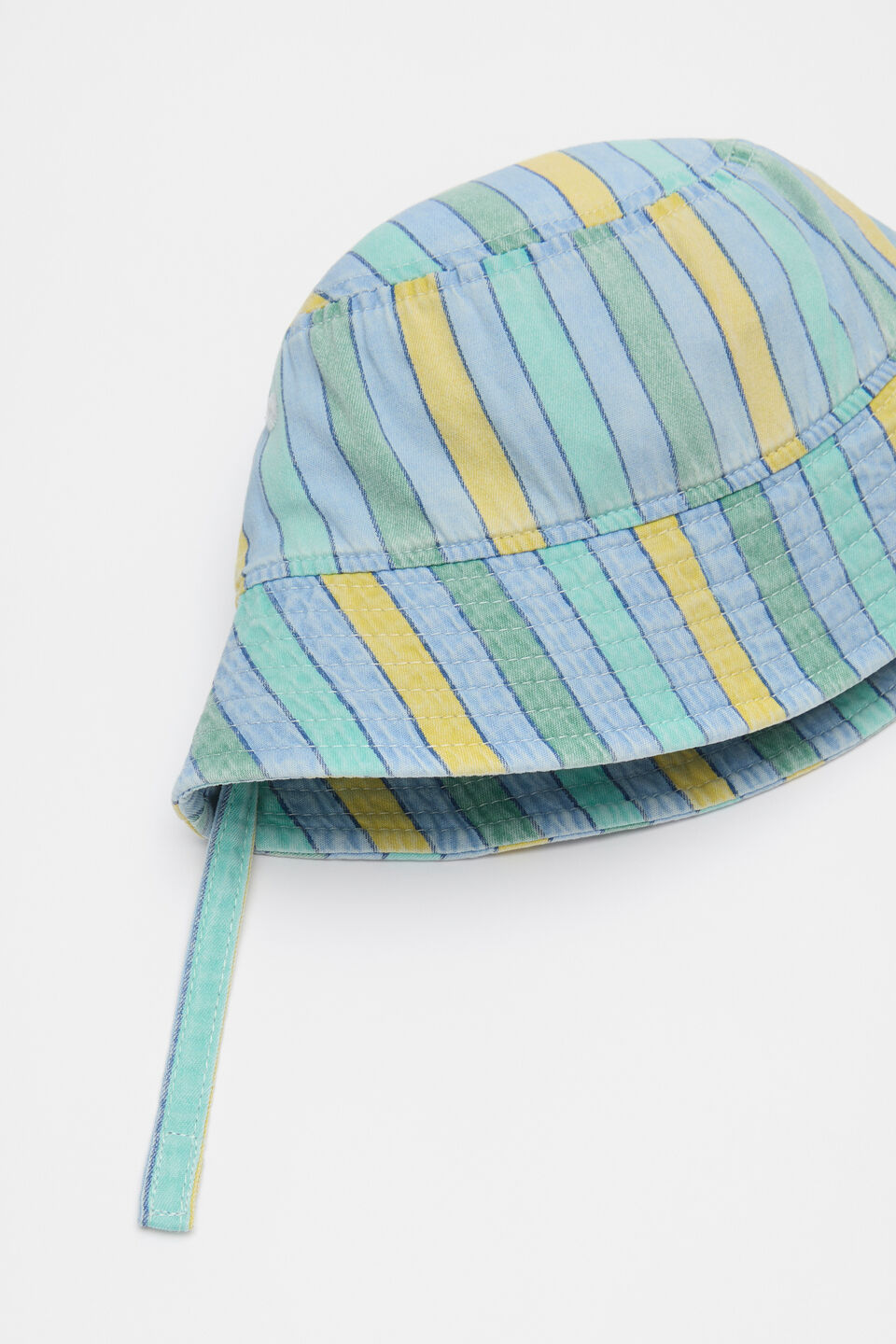 Mini Chambray Stripe Bucket Hat  Multi
