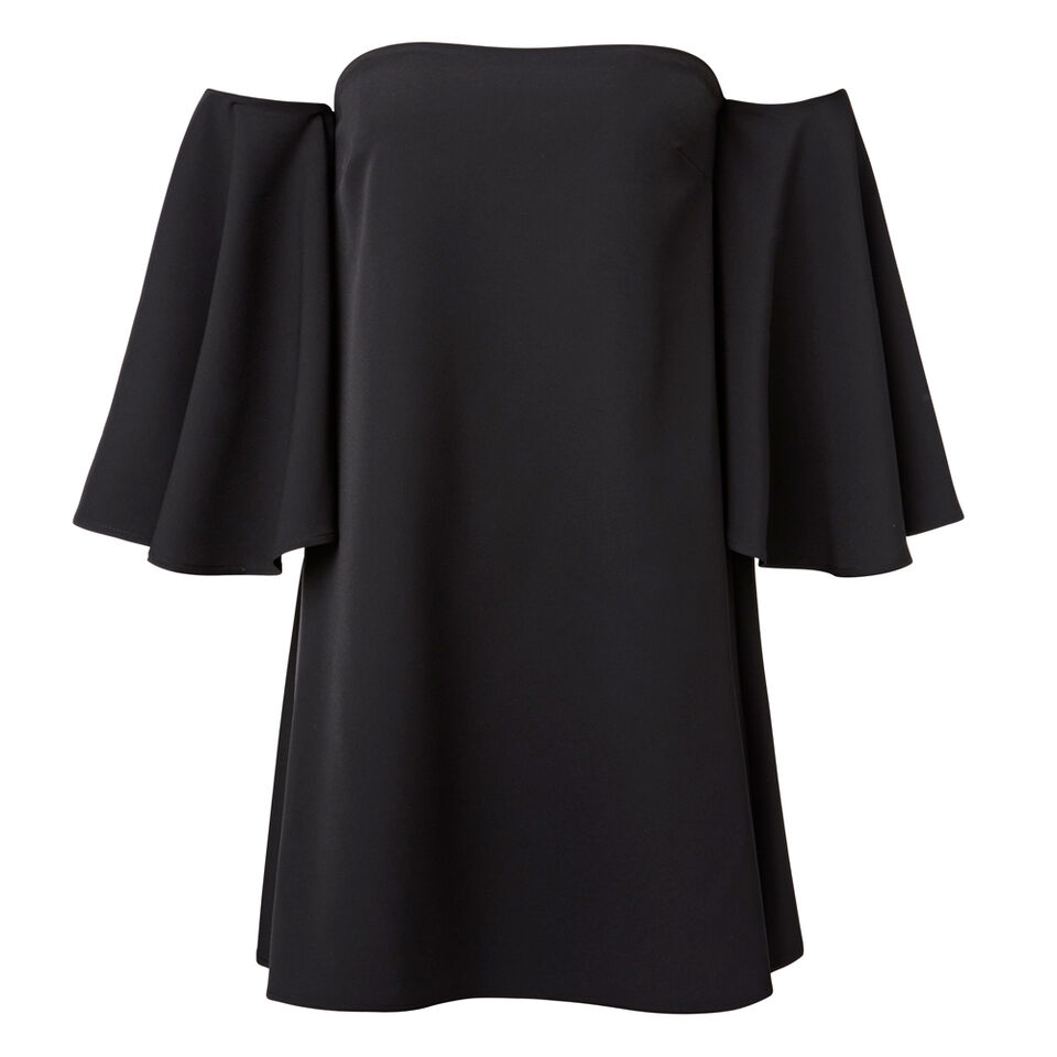 Off Shoulder Frill Dress  