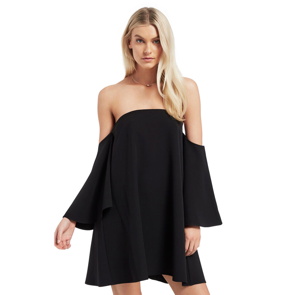Off Shoulder Frill Dress  
