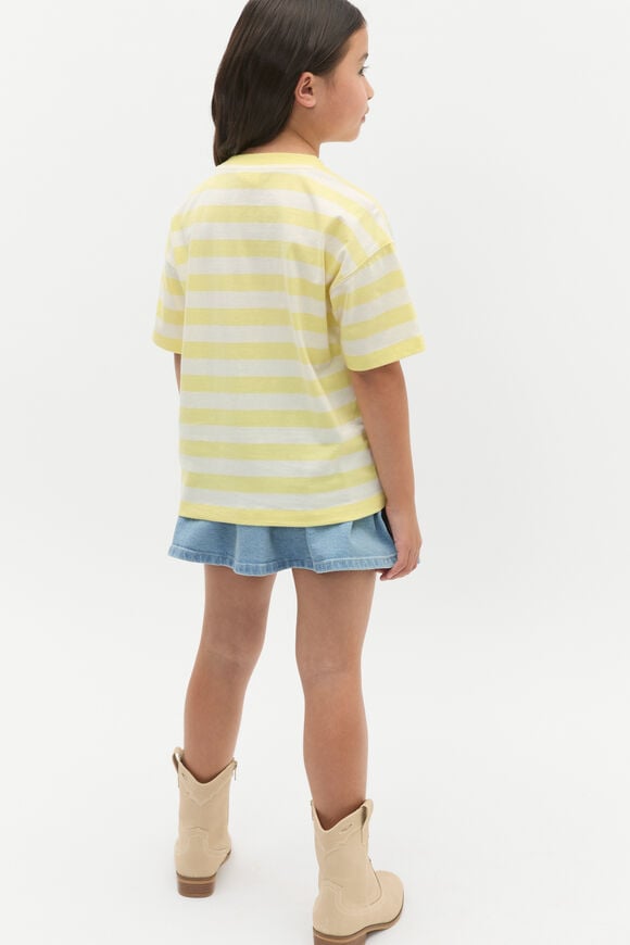 Core Stripe Tee  Lemon Drop Core Stripe Tee  Lemon Drop  hi-res