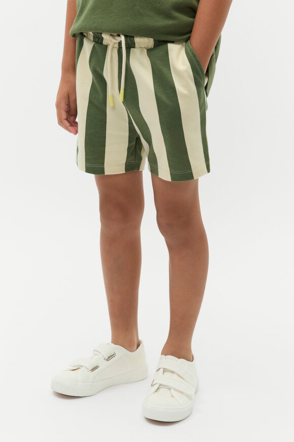 Stripe Track Short  Dark Sage  hi-res