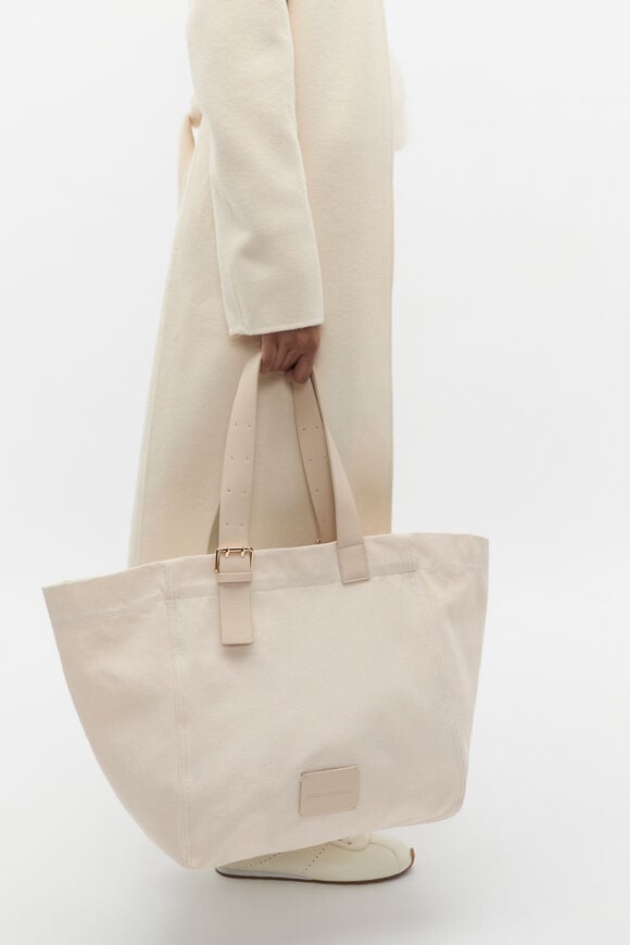 Relaxed Fabric Tote  Tofu Relaxed Fabric Tote  Tofu  hi-res