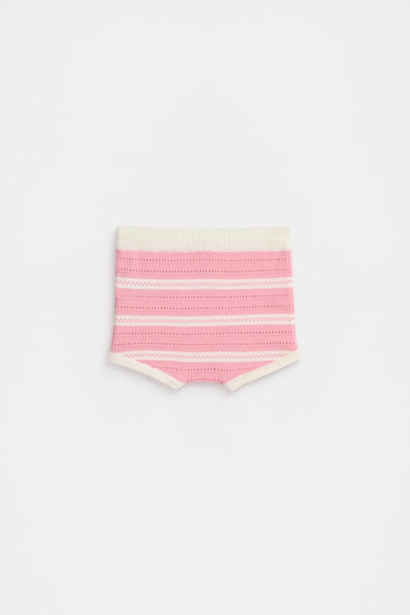 Stripe Knit Bloomer  Bubblegum Stripe Knit Bloomer  Bubblegum  hi-res