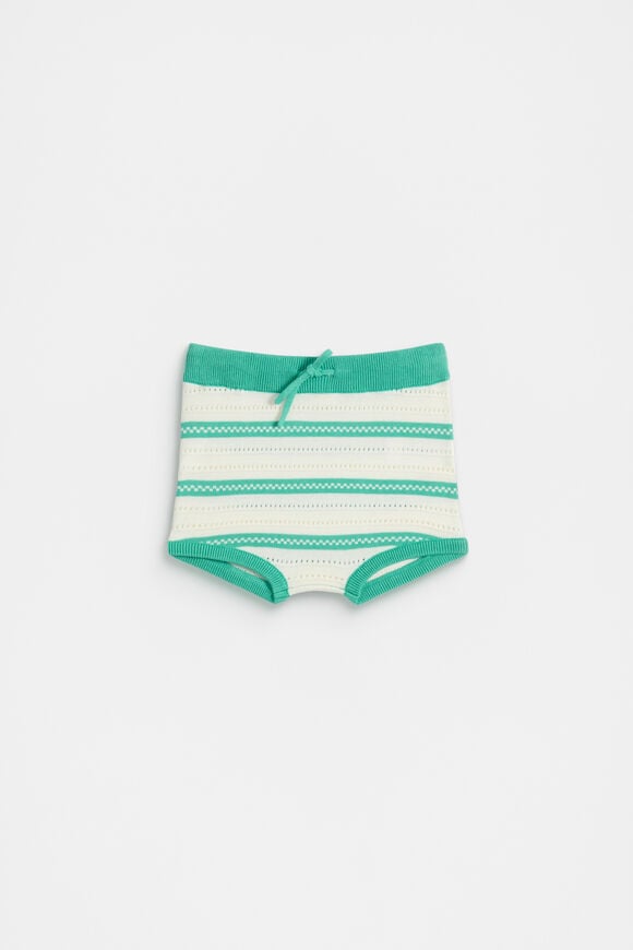 Stripe Knit Bloomer  Classic Cream Stripe Knit Bloomer  Classic Cream  hi-res