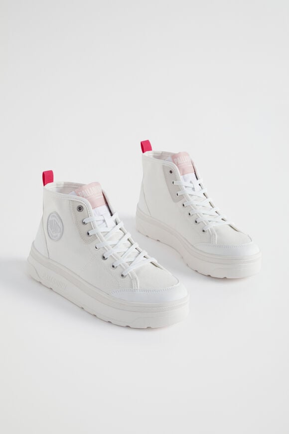 Palladium Pallasphalt Mid  White  hi-res