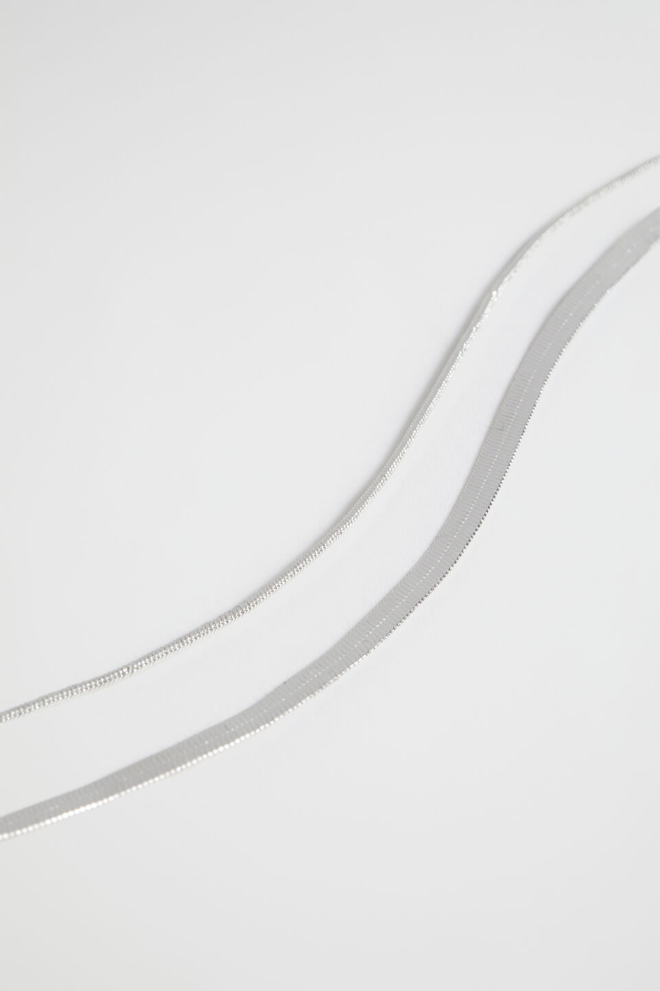 Double Layer Bracelet  Silver