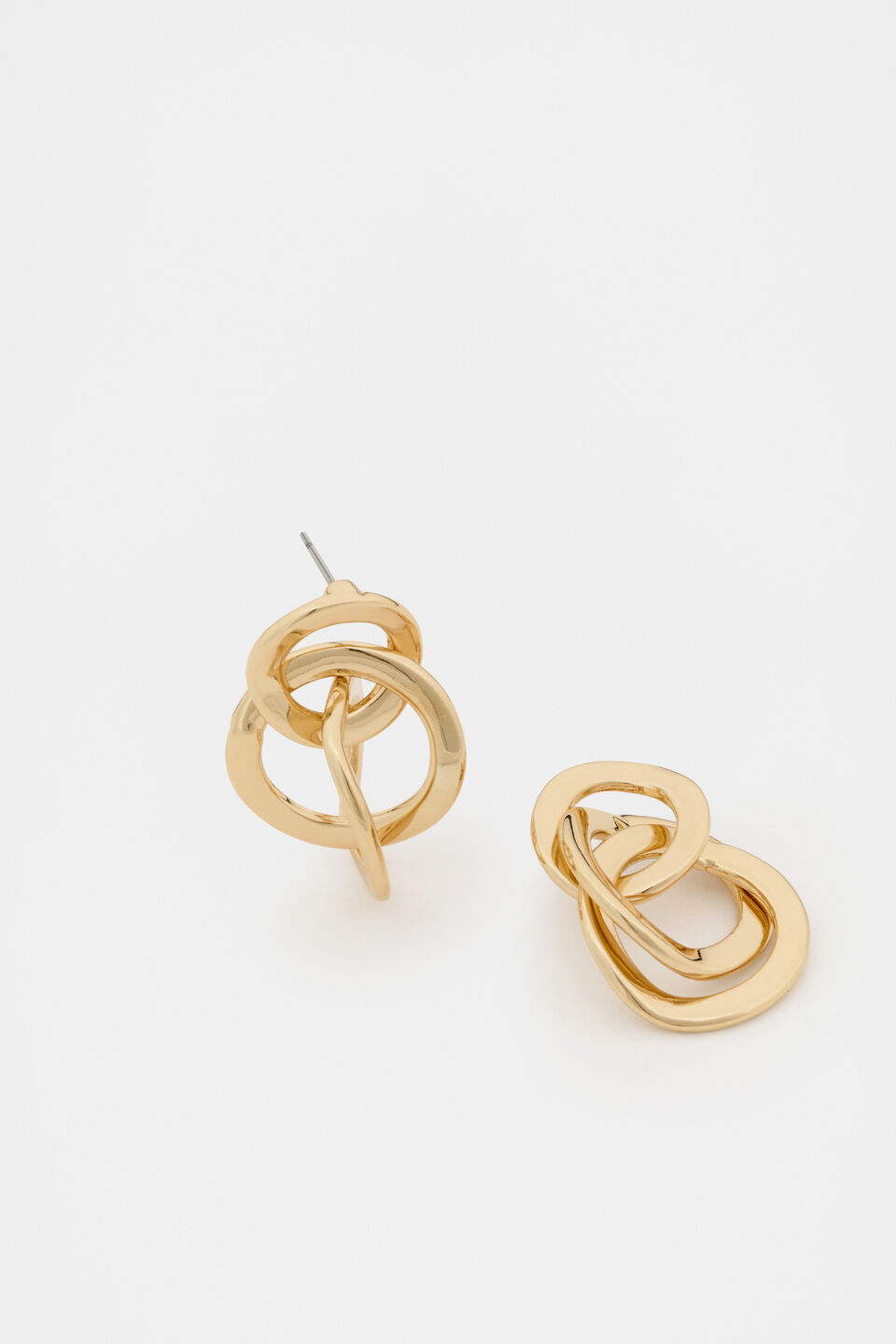 Small Links Drop Earring  Gold