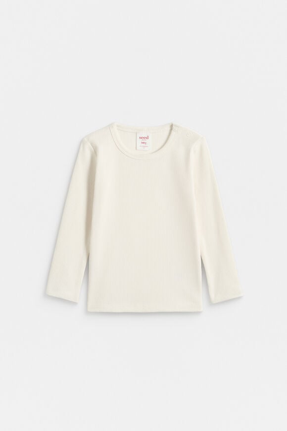 Core Rib Tee  Classic Cream Core Rib Tee  Classic Cream  hi-res