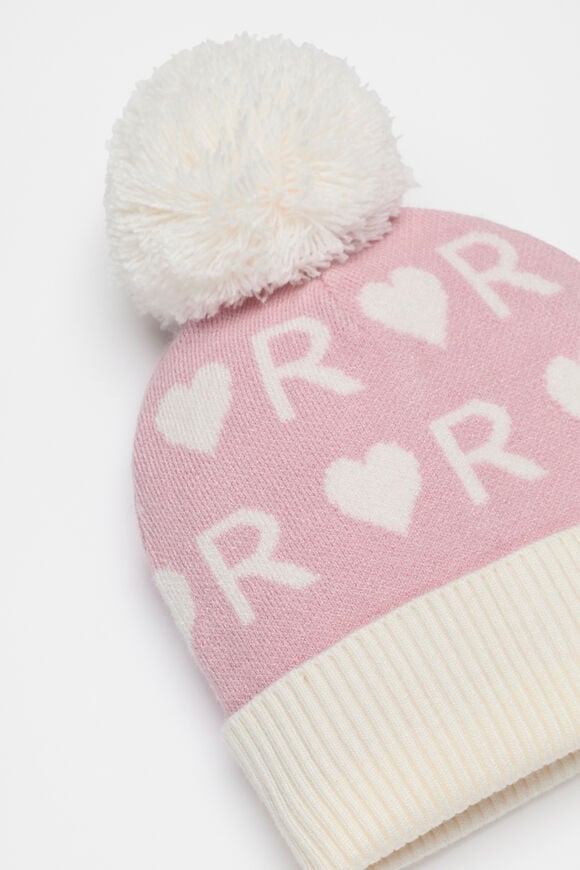 Heart Initial Beanie  R Heart Initial Beanie  R  hi-res