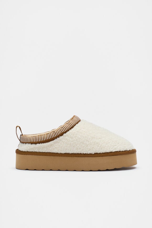 Platform Slipper  Cream Platform Slipper  Cream  hi-res