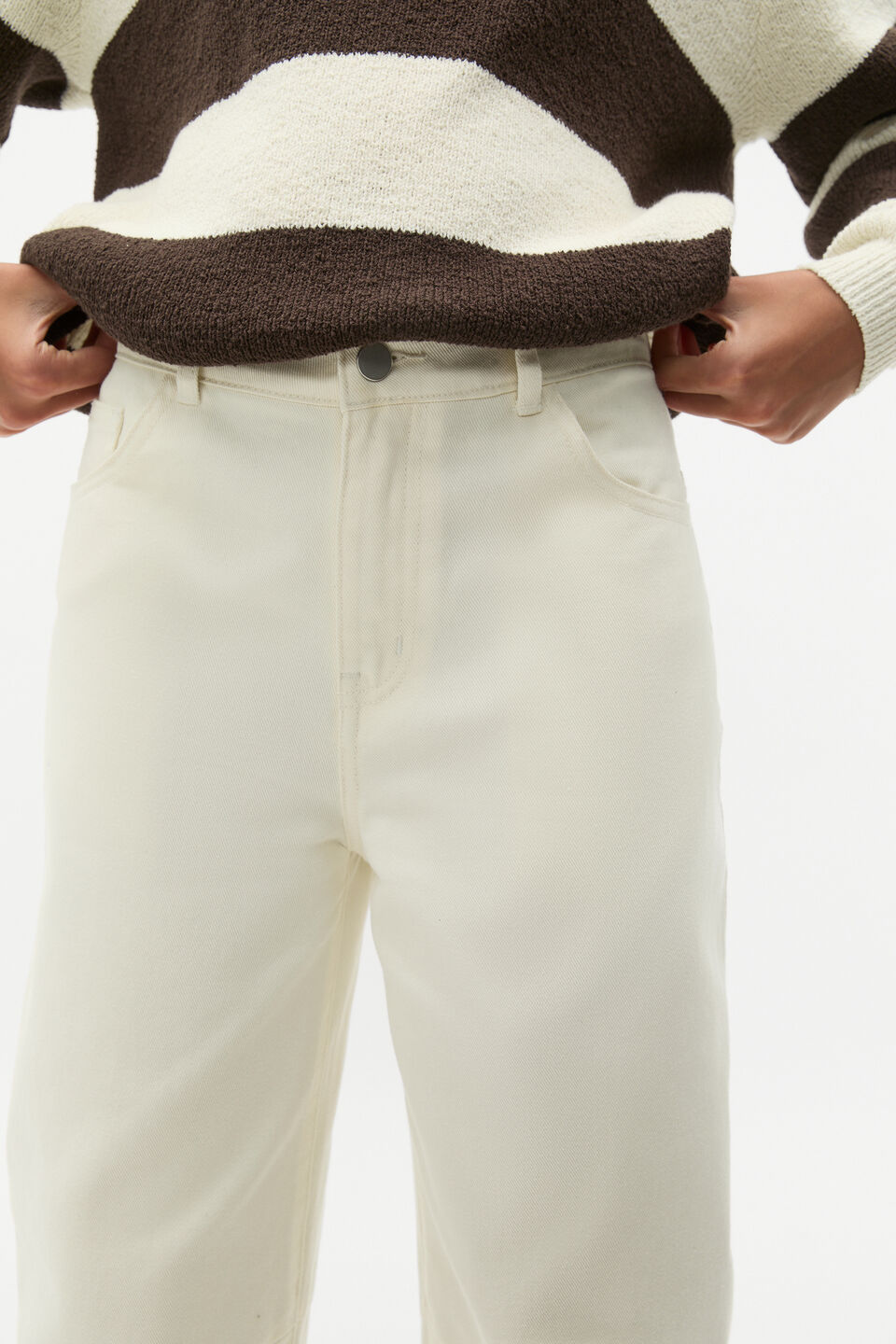 Barrel Jean  Rich Cream