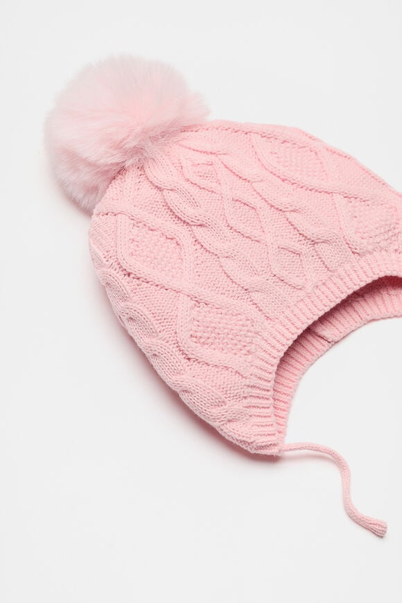 Mini Cable Beanie  Rose Petal Mini Cable Beanie  Rose Petal  hi-res