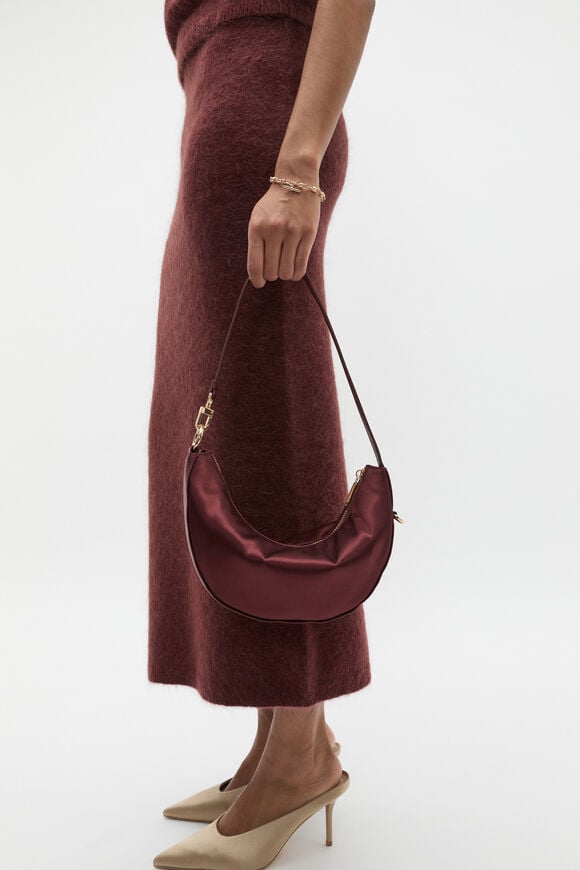 Mini Satin Bag  Merlot Mini Satin Bag  Merlot  hi-res