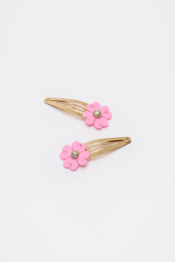 Felt Flower Snaps  Candy Pink Felt Flower Snaps  Candy Pink  hi-res