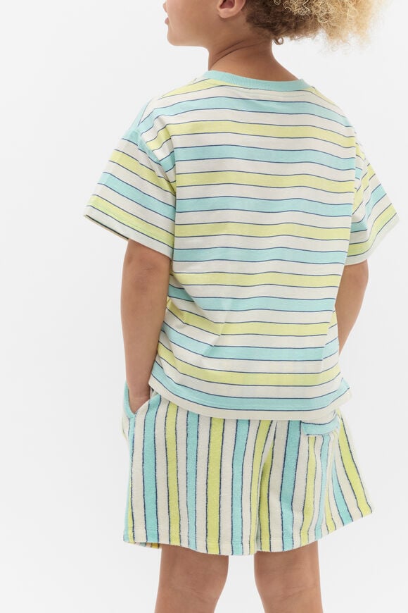 Boxy Stripe Tee  Multi Stripe Boxy Stripe Tee  Multi Stripe  hi-res