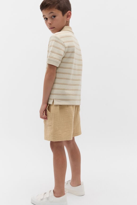 Boucle Knit Polo  Ecru Boucle Knit Polo  Ecru  hi-res