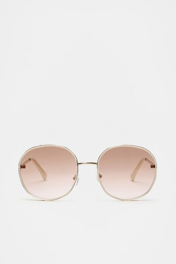 Nadia Round Sunglasses  Cream Nadia Round Sunglasses  Cream  hi-res