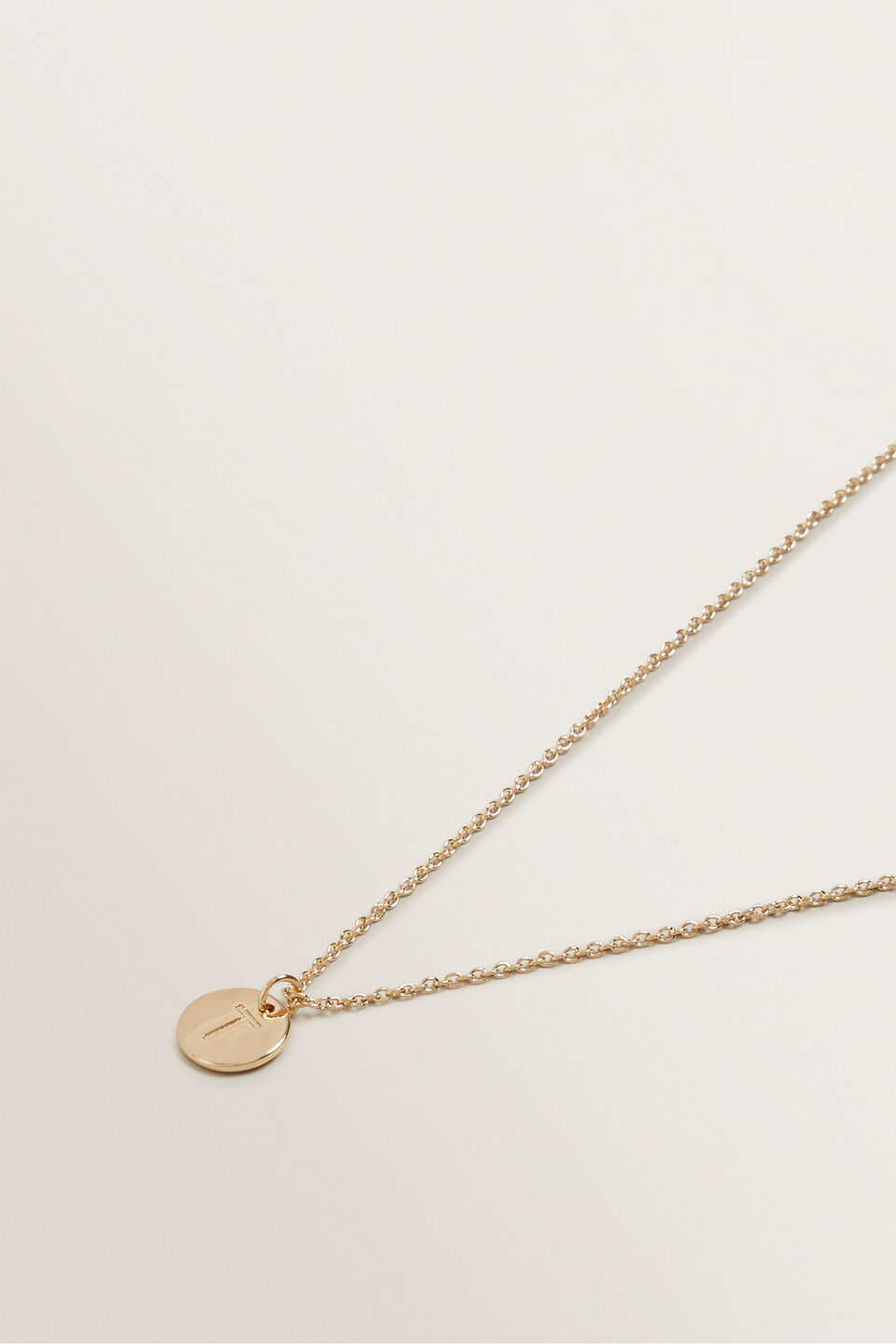 Initial Disc Necklace  