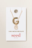 Initial Pearl Necklace    hi-res