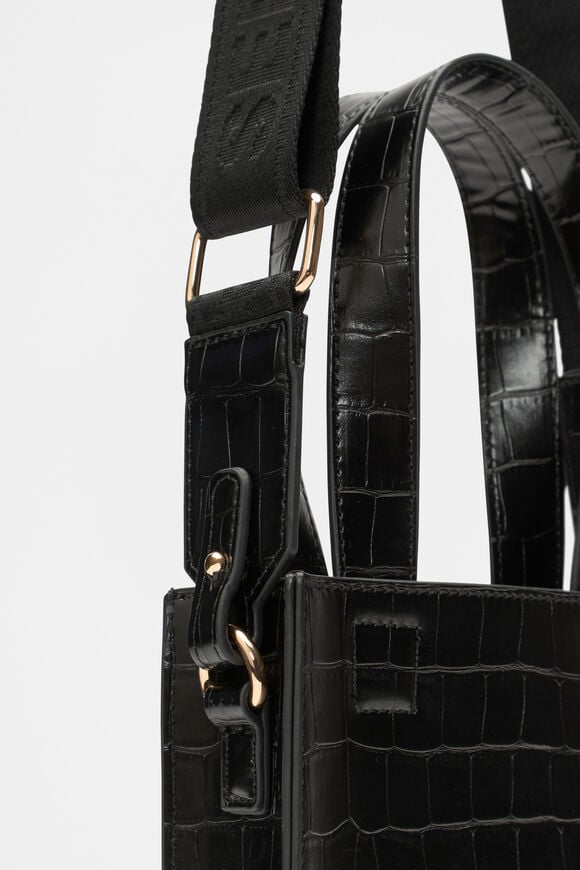 Two Tone Mini Crossbody Bag  Black Two Tone Mini Crossbody Bag  Black  hi-res