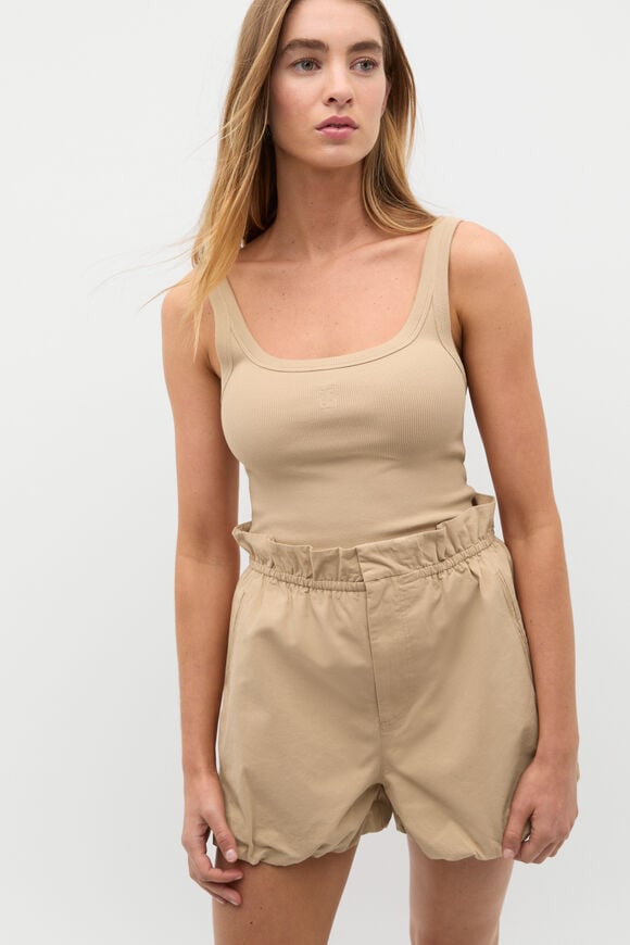 Core Heritage Rib Tank  Iced Latte Core Heritage Rib Tank  Iced Latte  hi-res