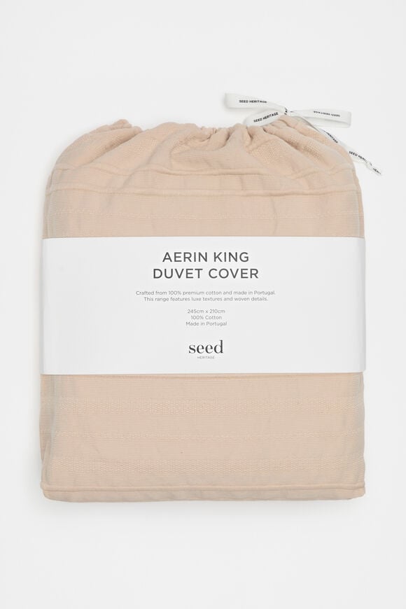 Aerin King Duvet Cover  Nougat Aerin King Duvet Cover  Nougat  hi-res