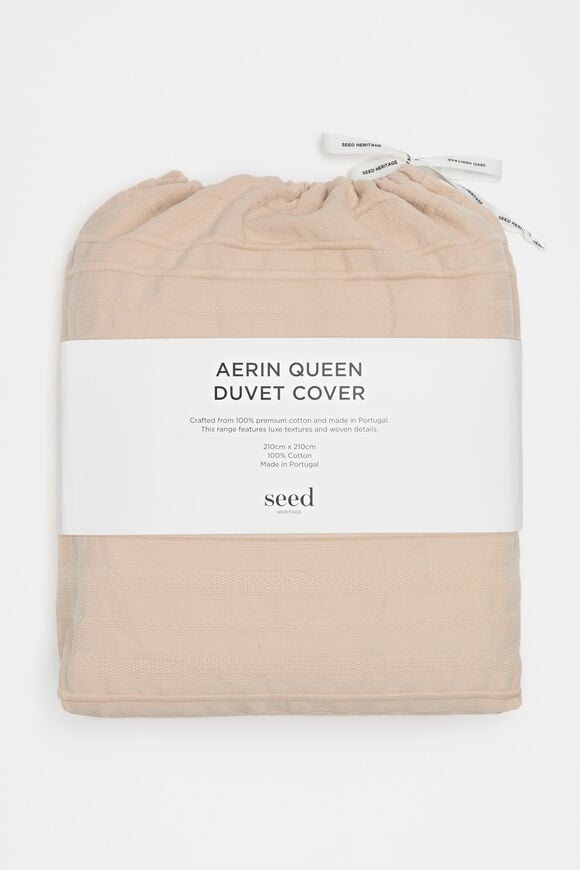 Aerin Queen Duvet Cover  Nougat Aerin Queen Duvet Cover  Nougat  hi-res