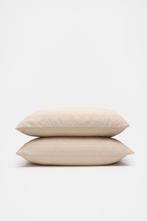 Aerin Standard Pillowcase Set of 2  Nougat Aerin Standard Pillowcase Set of 2  Nougat  hi-res