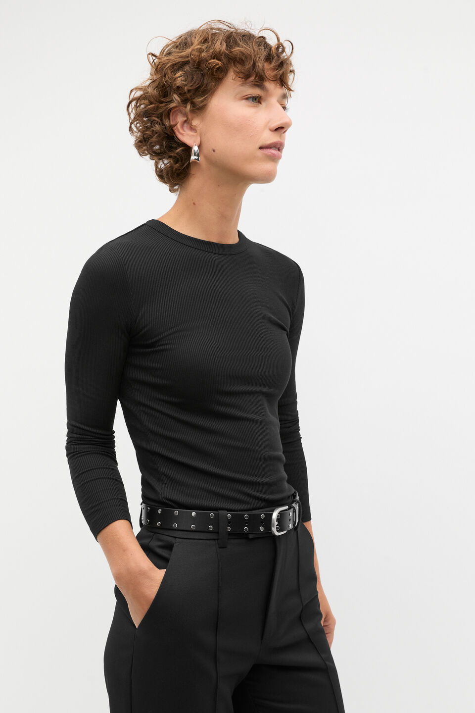 Ada Studded Belt  Black