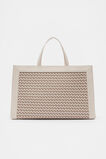 Woven Structured Work Tote  Oat  hi-res