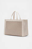 Woven Structured Work Tote  Oat  hi-res