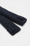 Fluffy Knit Arm Warmers  Twilight Blue  hi-res