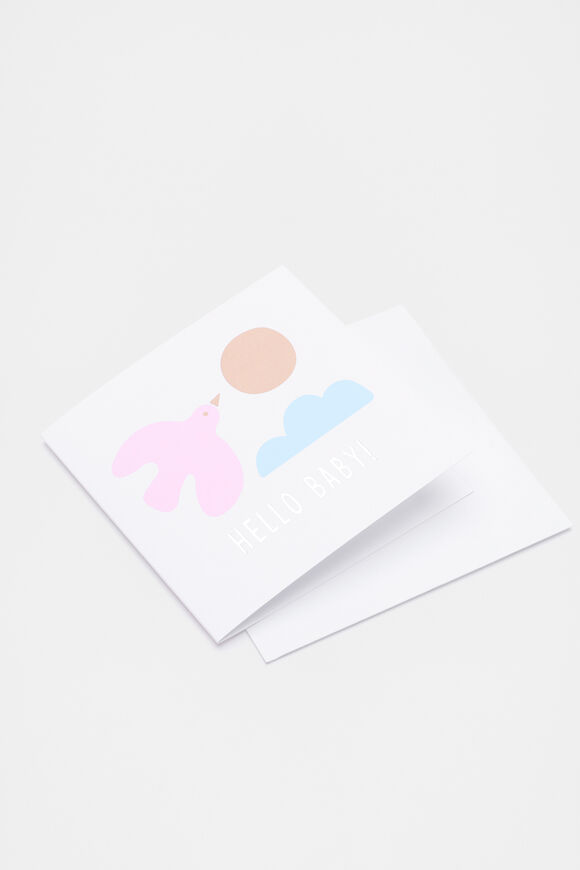 Hello Baby Dove Card  Multi Hello Baby Dove Card  Multi  hi-res