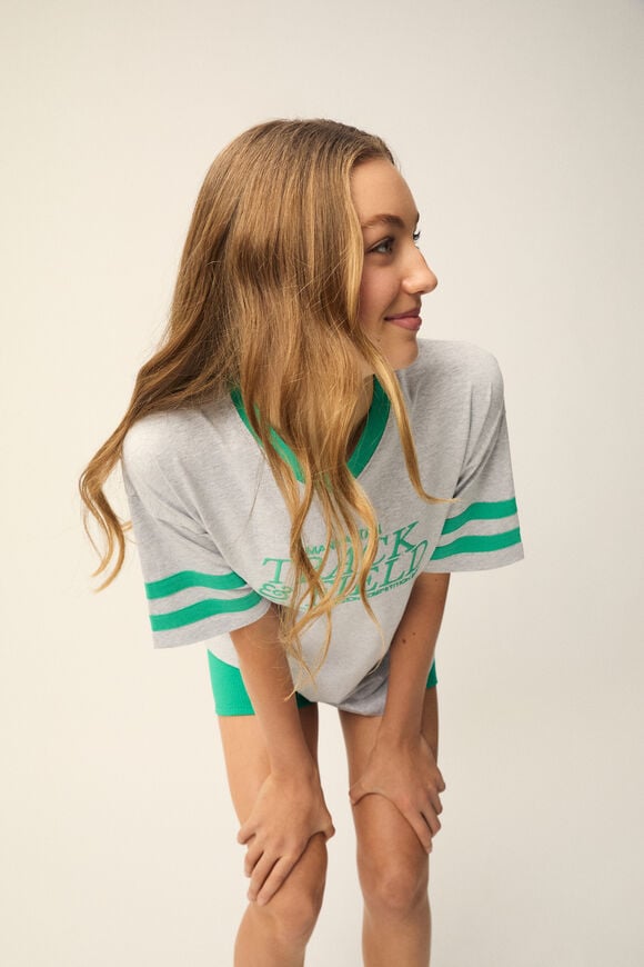 Manhattan Tee  Cloud Grey Marle  hi-res