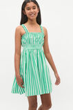Stripe Smocked Dress  Jewel Green  hi-res
