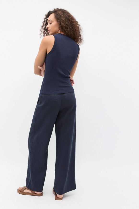 Core Australian Cotton Rib Tank  Twilight Blue Core Australian Cotton Rib Tank  Twilight Blue  hi-res