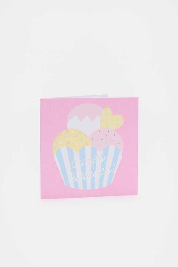 Happy Birthday Ice Cream Card  Multi Happy Birthday Ice Cream Card  Multi  hi-res