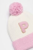 Colourblock Initial Beanie  P  hi-res