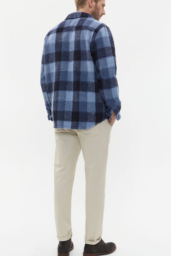 Brushed Check Overshirt  Midnight Multi Brushed Check Overshirt  Midnight Multi  hi-res