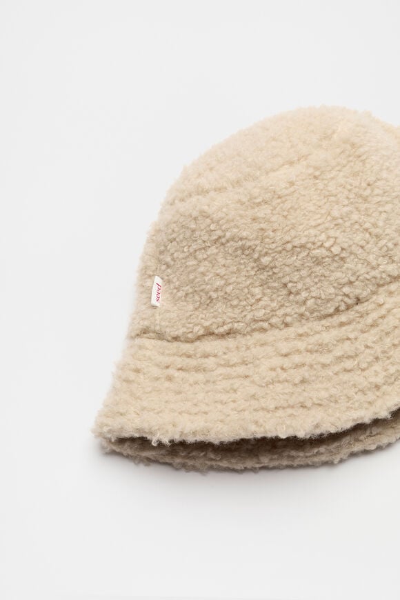 Sherpa Bucket Hat  Classic Cream Sherpa Bucket Hat  Classic Cream  hi-res